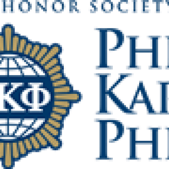 Phi Kappa Phi logo with the words "The Honor Society of Phi Kappa Phi"
