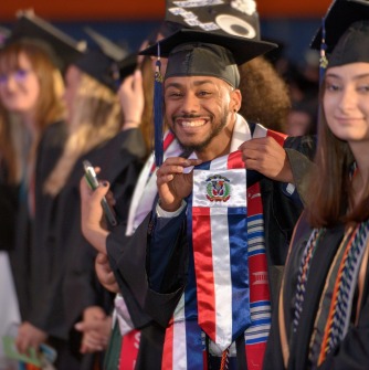 Graduates at Commencement
