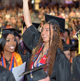 Graduates at Commencement