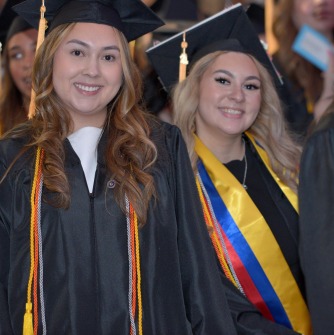 Graduates at Commencement