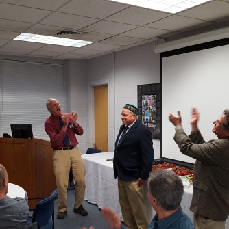 Professor Stephen Matchak presented with "once-in-a-generation" educator's hat from Kazakhstan