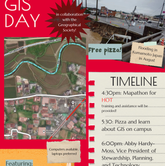 Poster advertising GIS Day 2025 for November 19