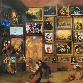 A gallery of varied art work