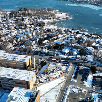 Salem State Campus ariel view