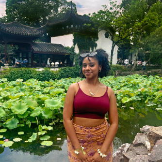 Destiny Batista ’26 during her study abroad program in China