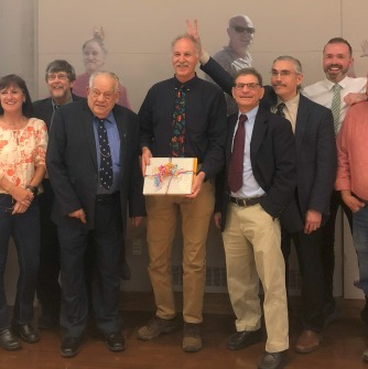 Geography and Sustainability faculty and staff honor Professor Stephen Young