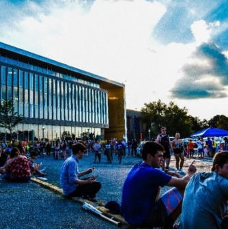Gassett Fitness Center at sunset
