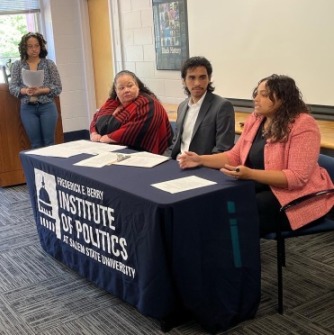 Speakers at a Berry Institute of Politics Panel