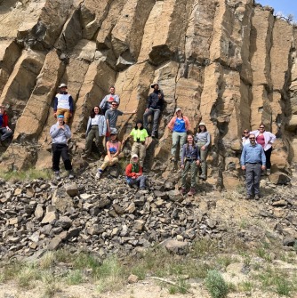 Image of geological science students on Summer 2022 Montana trip