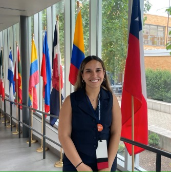 Camila Diaz is a student at Salem State University. Photo by Juliet Schulman-Hall