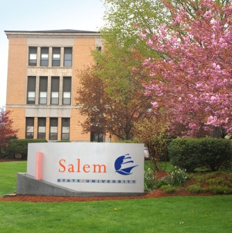 Sullivan Building exterior and Salem State sign