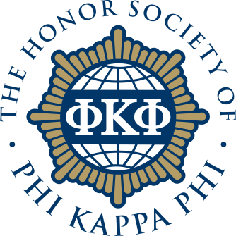 Words:  "The Honor Society of Phi Kappa Phi" with the organizations seal