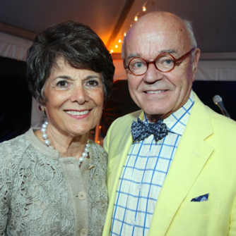 Henry and his wife Claire Dembowski share a moment at the 2018 Fine Wines and Fabulous Finds Auction.