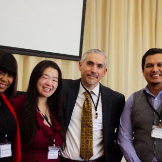 Marcos Luna (pictured third from left) with the Harvard Foundation for Intercultural and Race Relations team at Harvard University’s Ninth Annual Scholarship and Social Justice Conference