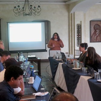 Ms. Miranda teaching the mapping workshop