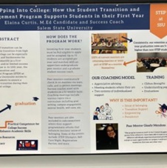 Elaina Curtis' poster presented about STEP at SSU at the NASAP National Conference