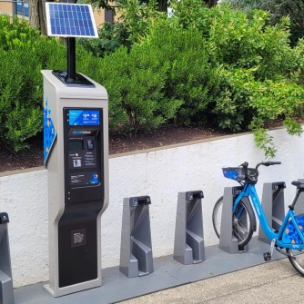 New Bluebike Hub on North Campus