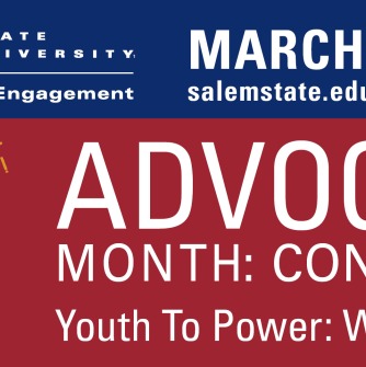 Advocacy Month Conference 2023. Youth to Power: Watch us Rise. March 2-31, 2023, Center for Civic Engagement