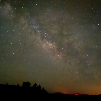 The stars at night (photo by student: Danny Villanueva)