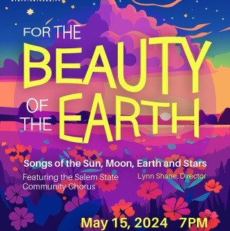 Image of flowers , stars and mountains