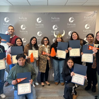 Admitted students and SSU Faculty at Lynn Voc DA Ceremony