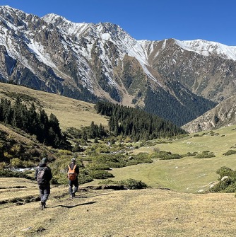 In the Tien Shan Mountains of Central Asia