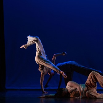 Three dancers on the stage