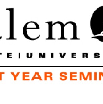 Salem State University logo with the words First Year Seminar underneath