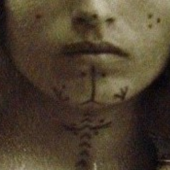 Tattooed Armenian Woman During the Armenian Genocide
