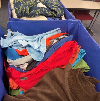 Donated clothing