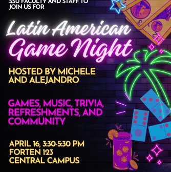 Latin American Game Night flyer