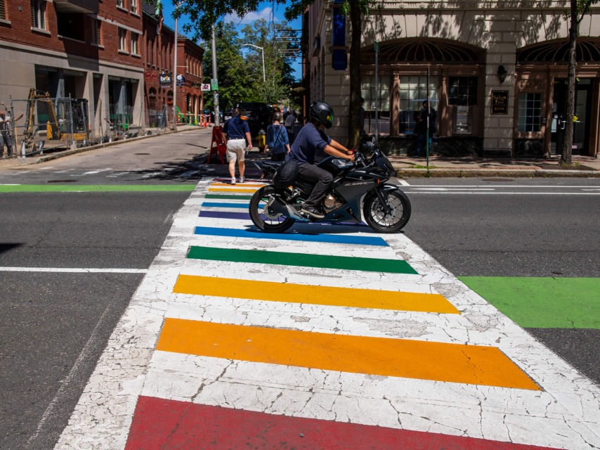 Downtown Salem Pride Crosswalk