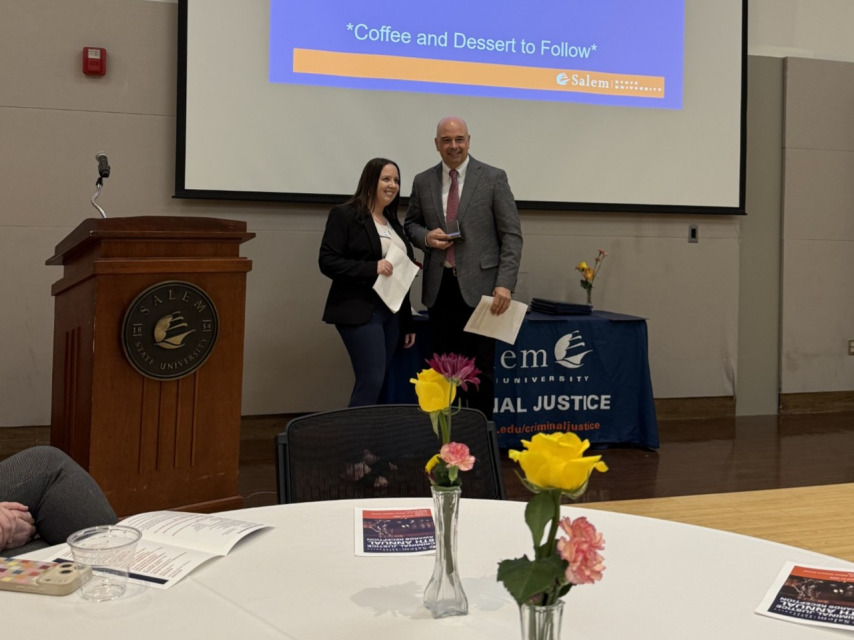 Prof. Centeno-Curcio presents CJ award
