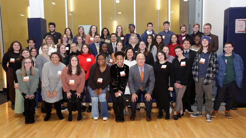 Group photo of 2022 scholarship recipients in the Gassett